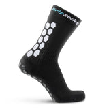 GripSocks for Soccer - Crew Height - Black