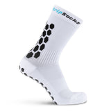 GripSocks for Soccer - Crew Height - White