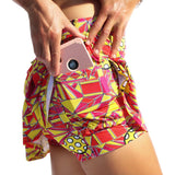 Falda pantalón plisada Bella de Picckleball, toma en ángulo 1