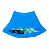 Falda pantalón de pickleball Bella Drop Pleat azul eléctrico con Net Worth