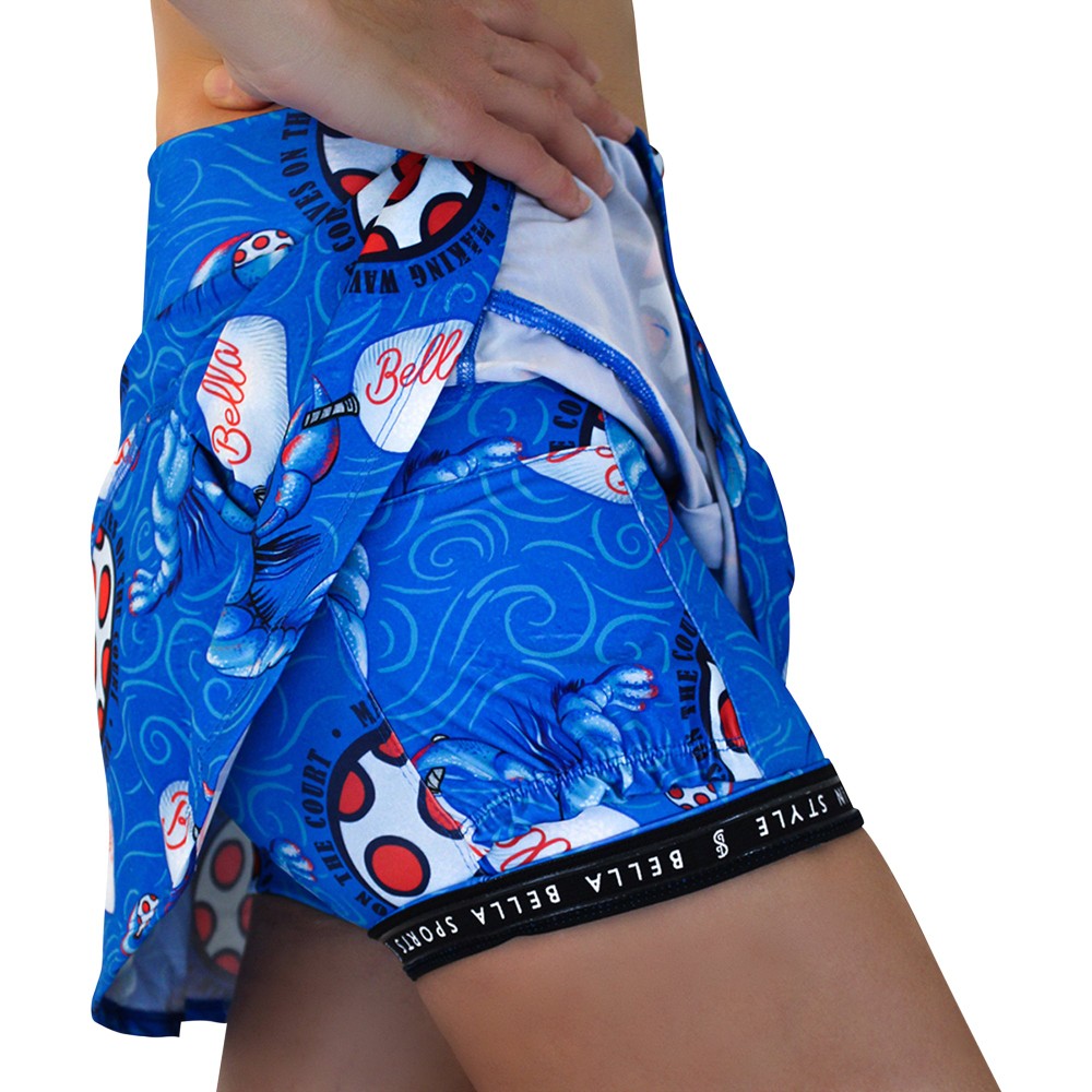 Falda pantalón plisada Picckleball Bella Lobster Monster