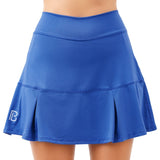 Falda pantalón plisada Bella de Pickleball azul marino con doble rebote