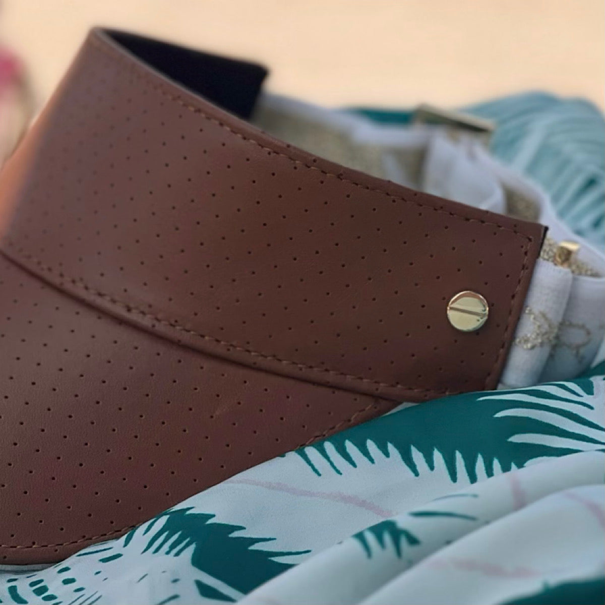 Fenix Sportier The Leather Visor - Tan & Gold