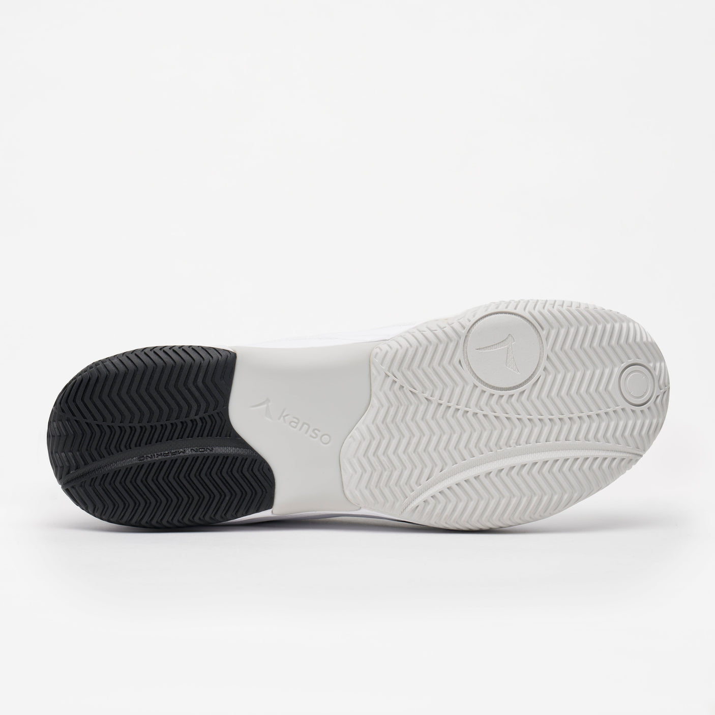 Kanso Sports Padel Shoes - EQ SoftCourt - White & Black