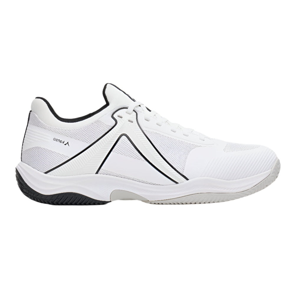 Kanso Sports Padel Shoes - EQ SoftCourt - White & Black