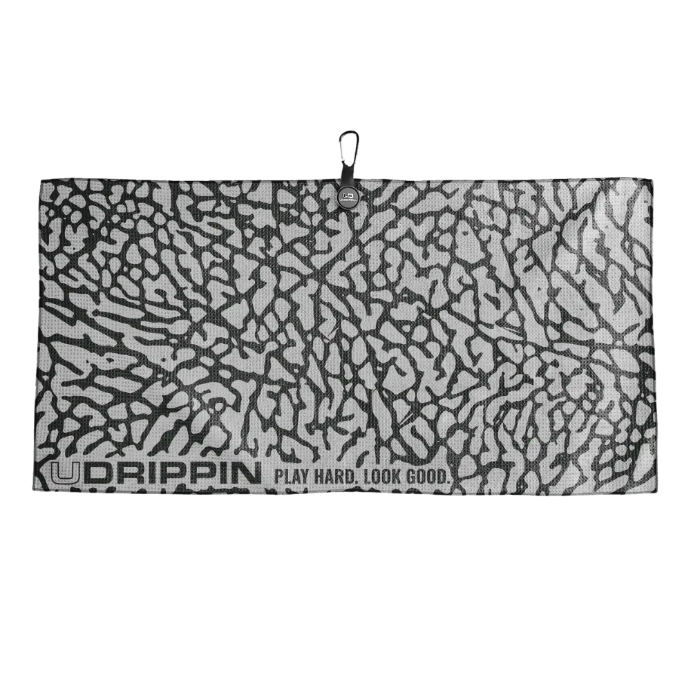 UDRIPPIN Elephant Print - Magnetic Microfiber Towel