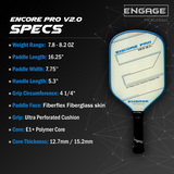 Engage Pickleball Encore Pro V2.0