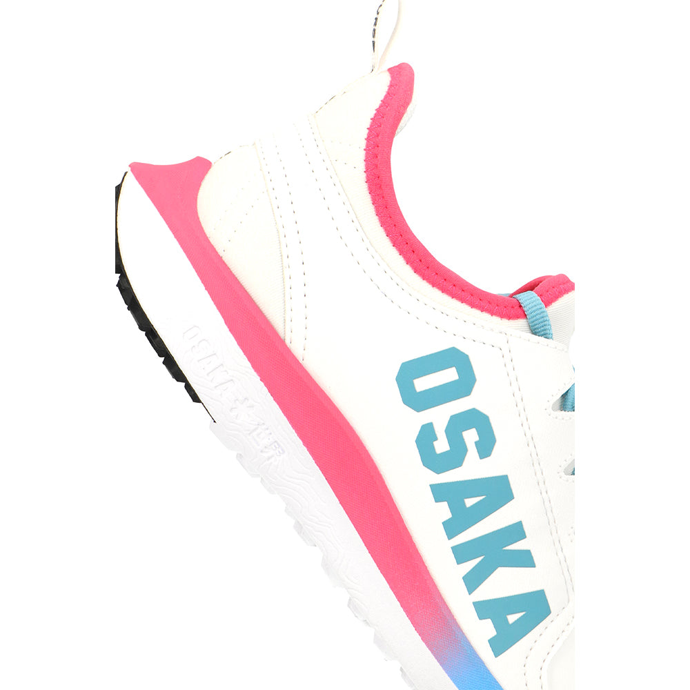 Osaka Kids Footwear Furo Play | White-Retro Blue-Raspberry