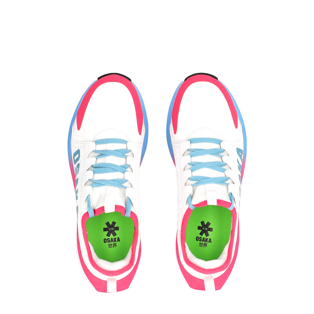 Osaka Kids Footwear Furo Play | White-Retro Blue-Raspberry