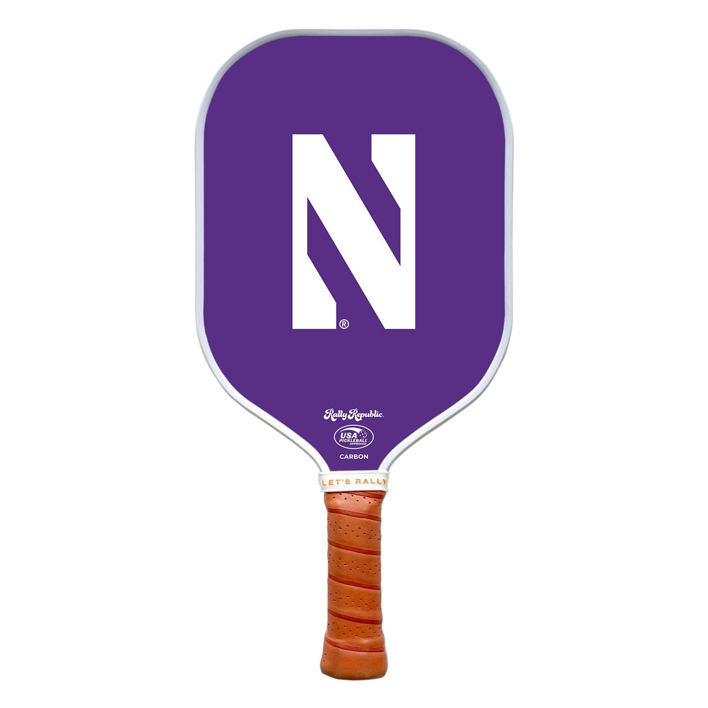 Rally Republic PIckleball Paddle - Northwestern Wildcats Purple N Primary Athletic Mark