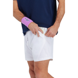GLDN PNT Flex Shorts | White