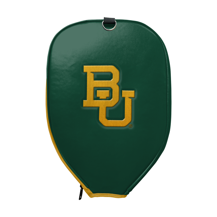 Rally Republic Paddle Cover - Baylor Bears Interlocking BU Pickleball | PU Leather