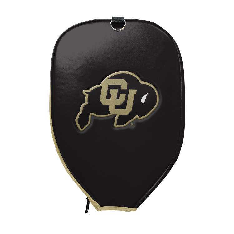 Rally Republic Paddle Cover - Colorado Buffaloes Black CU Primary Mark | PU Leather