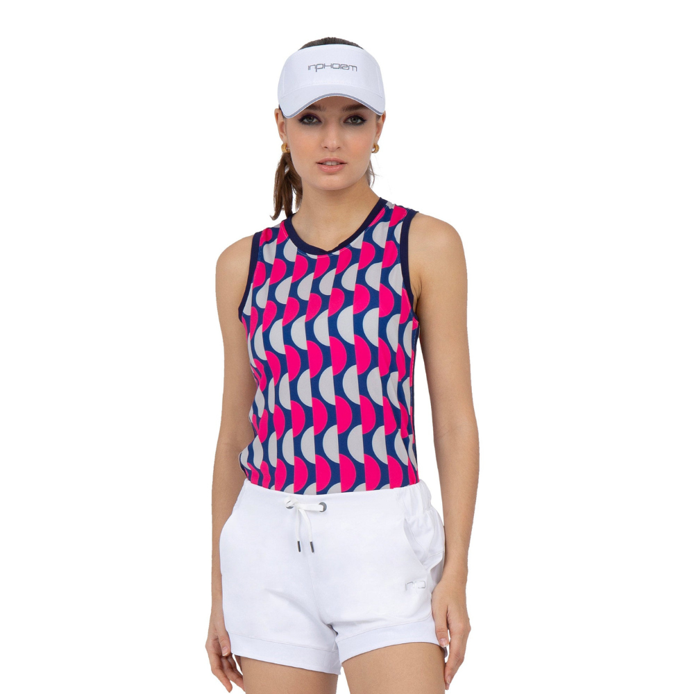 inPhorm NYC Geo Print Audrey Performance Tank