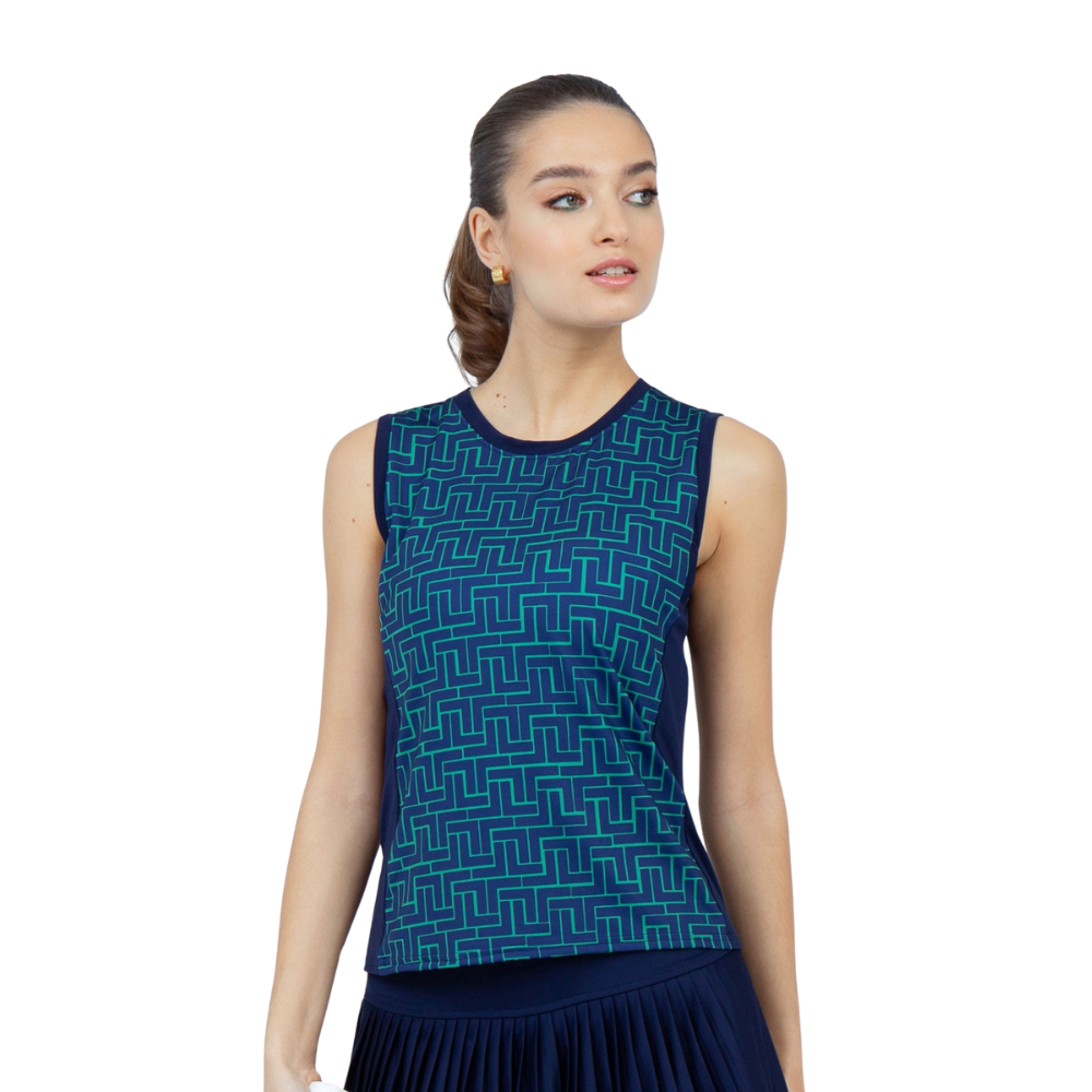 inPhorm NYC Harper Performance Tank - Ink Tessel/Ink