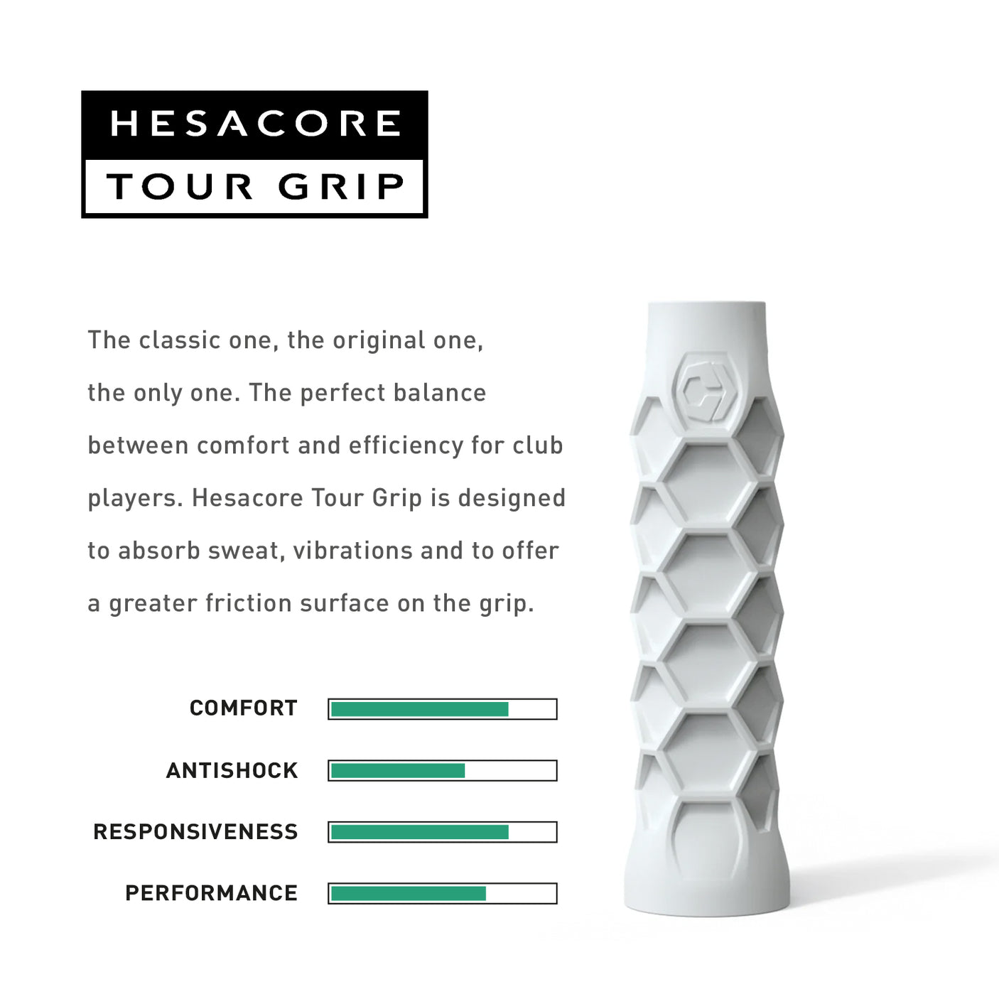 Hesacore Pickleball Tour Grip - Regular Soft Feel