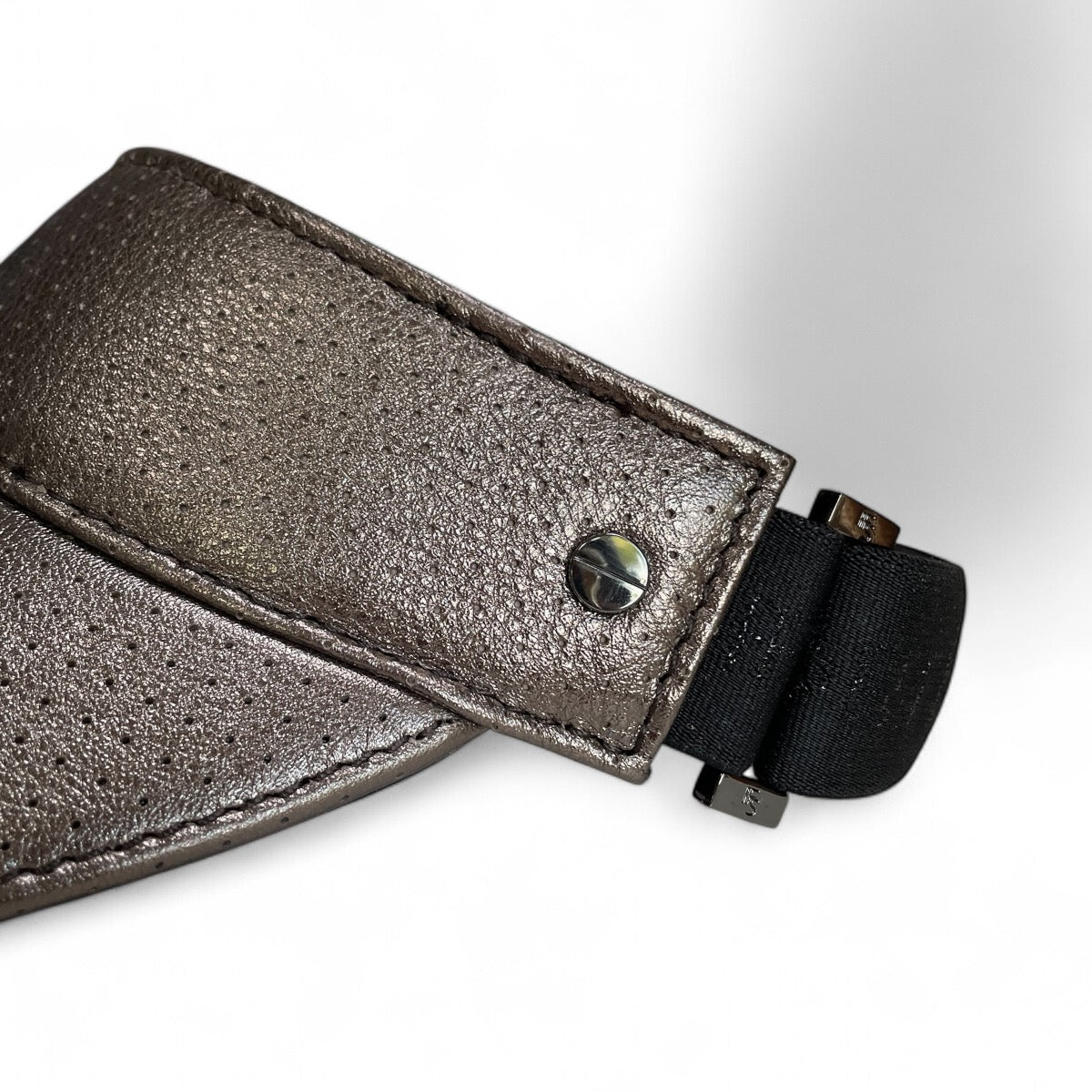 Fenix Sportier The Leather Visor - Pewter Shimmer & Gunmetal