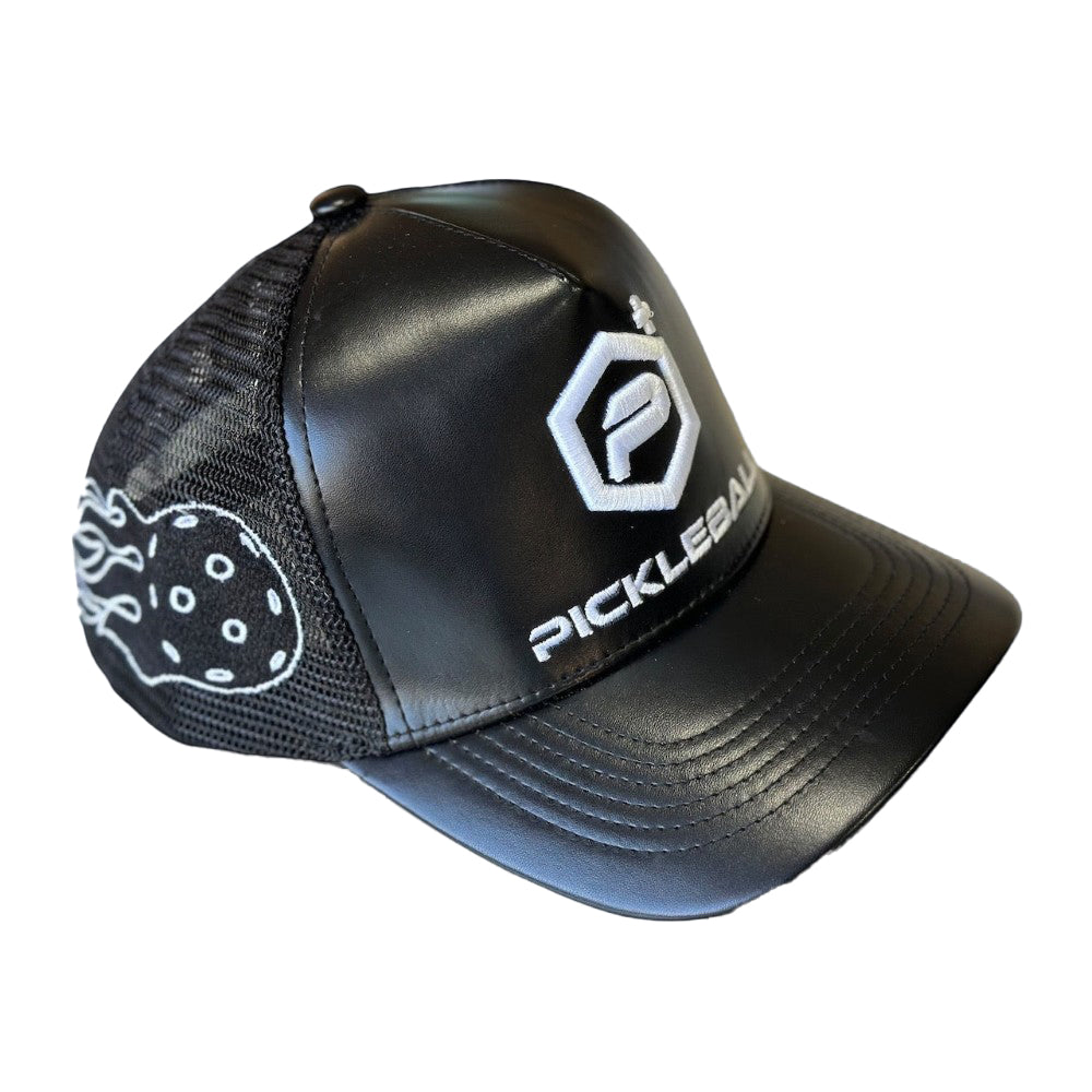 Potenza Pickleball - Leather Logo Trucker Hat