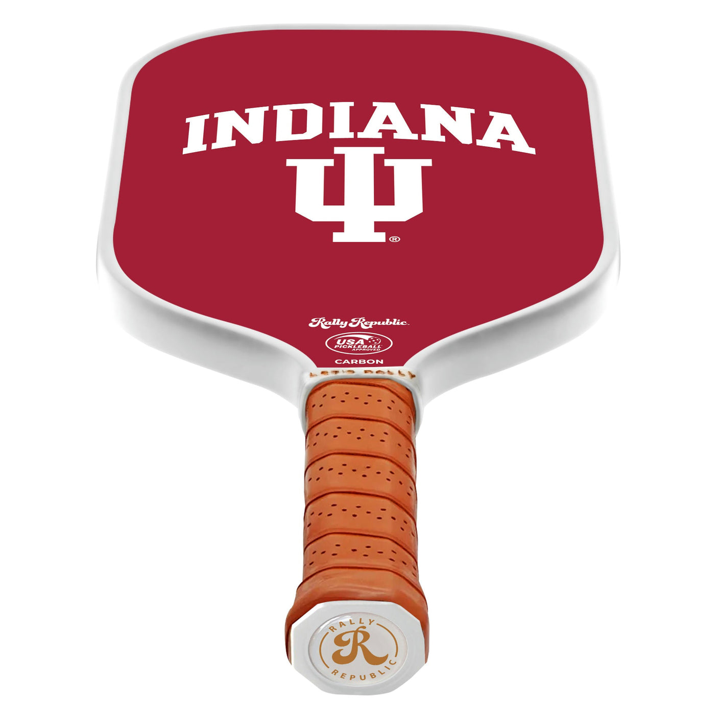 Rally Republic PIckleball Paddle - Indiana Hoosiers Crimson Interlocking UI Indiana Athletic Mark