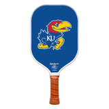 Rally Republic PIckleball Paddle - Kansas Jayhawks Blue Jayhawk Logo