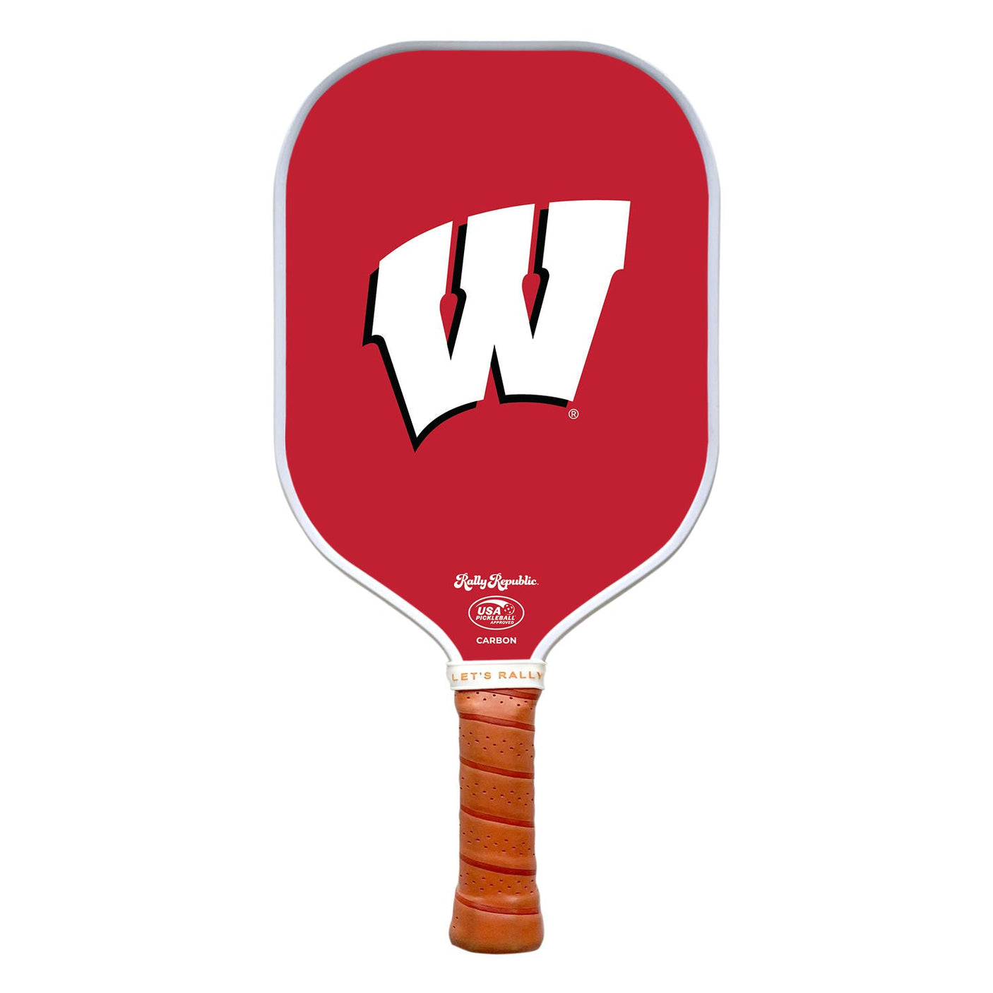 Rally Republic PIckleball Paddle - Wisconsin Badgers Wisconsin Red Primary Mark