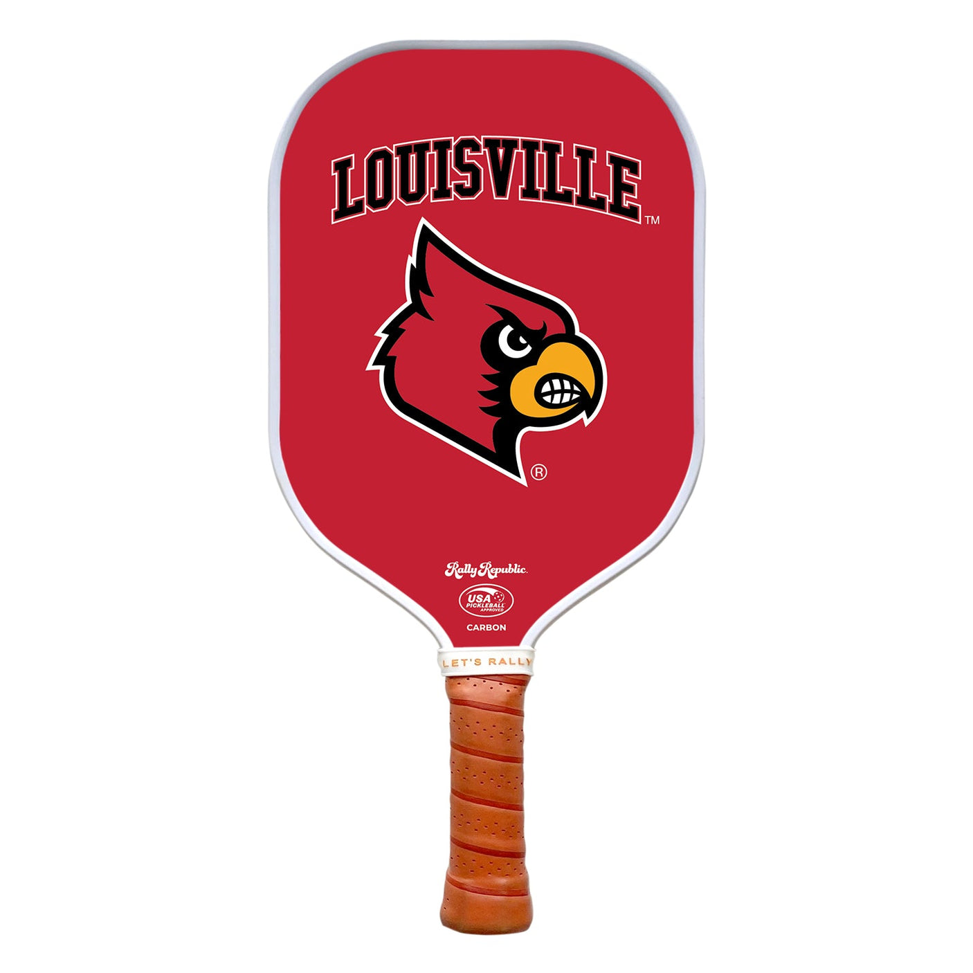 Rally Republic PIckleball Paddle - Louisville Cardinals Red Louie
