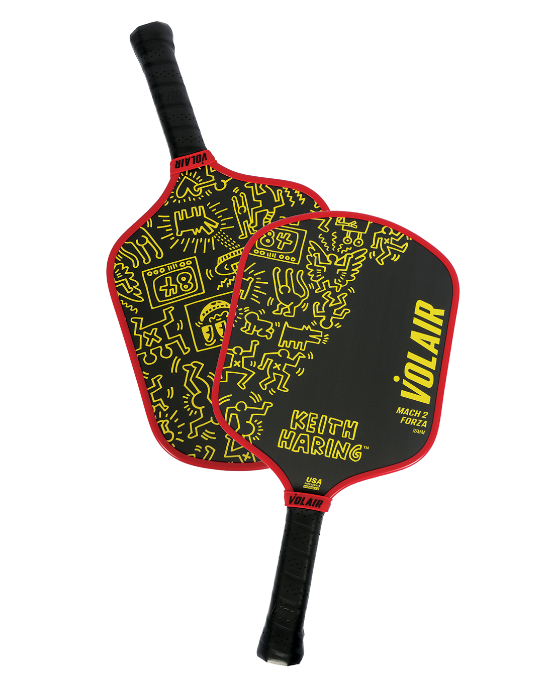 Volair Pickleball Mach 2 Forza 16mm: Keith Haring #2