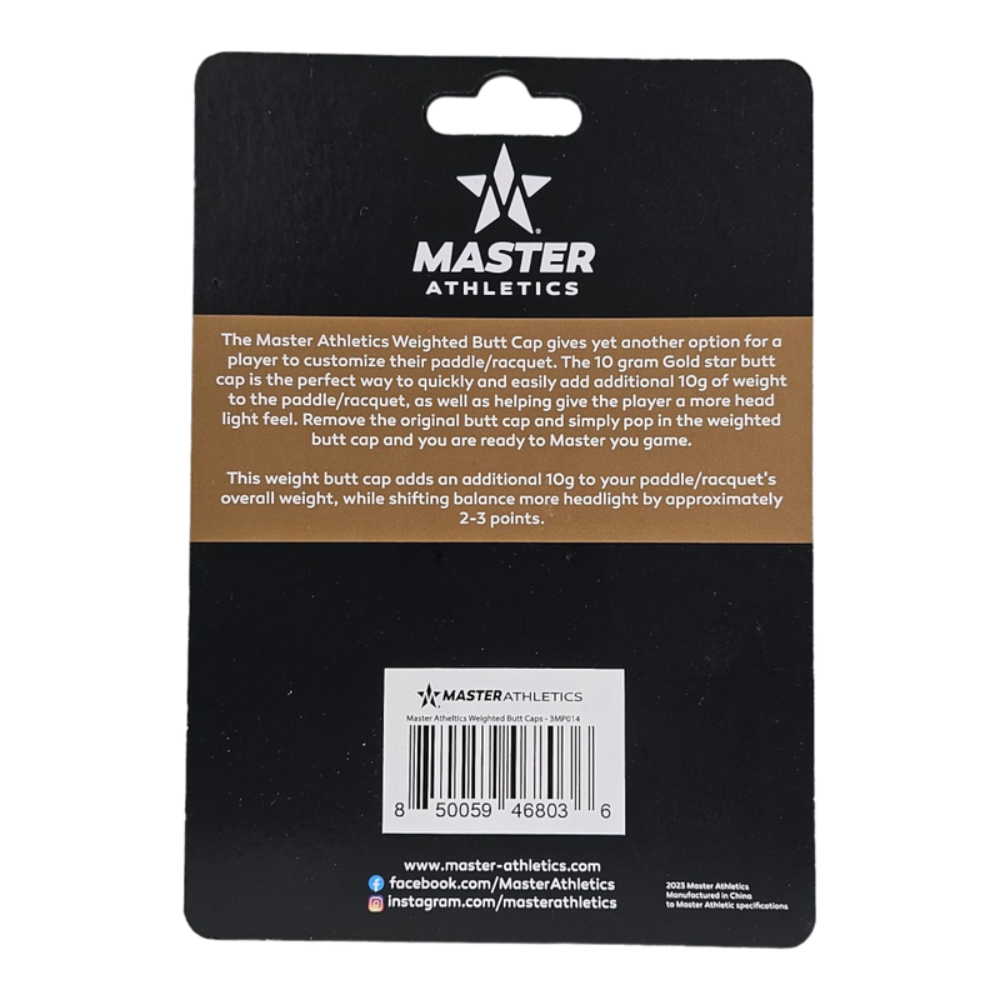 Master-Athletics Weighted Butt Cap