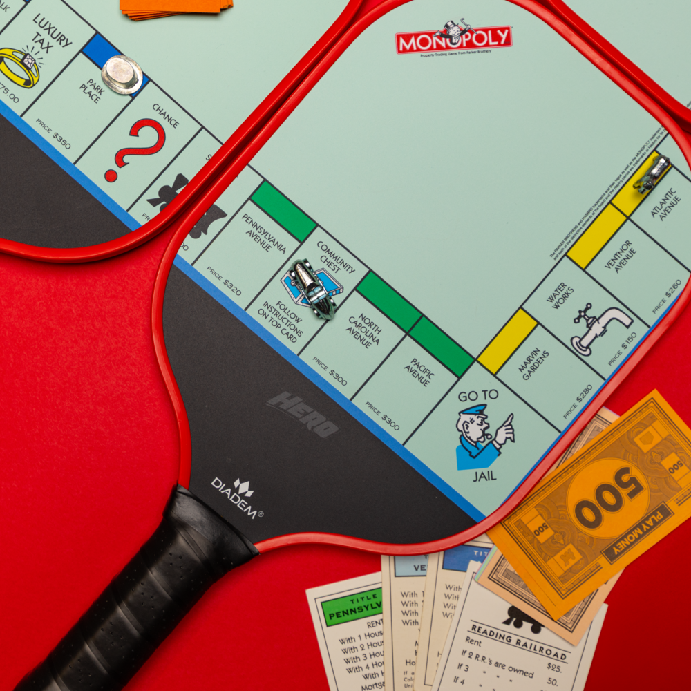 Diadem Pickleball Paddles Bundle | Monopoly Board Starter Kit