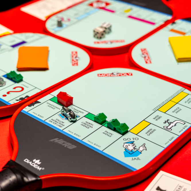 Diadem Pickleball Paddles Bundle | Monopoly Board Starter Kit