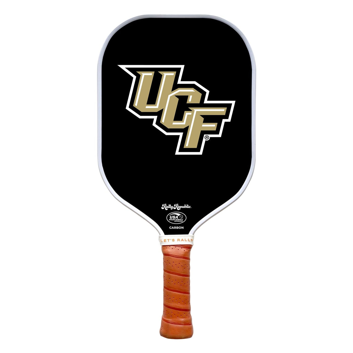 Rally Republic PIckleball Paddle - UCF Knights Black Primary Athletics Mark