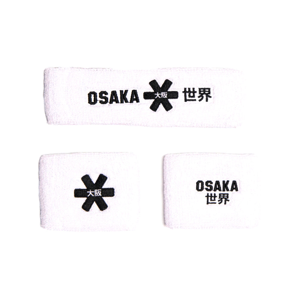 Osaka Sweatband Set | White