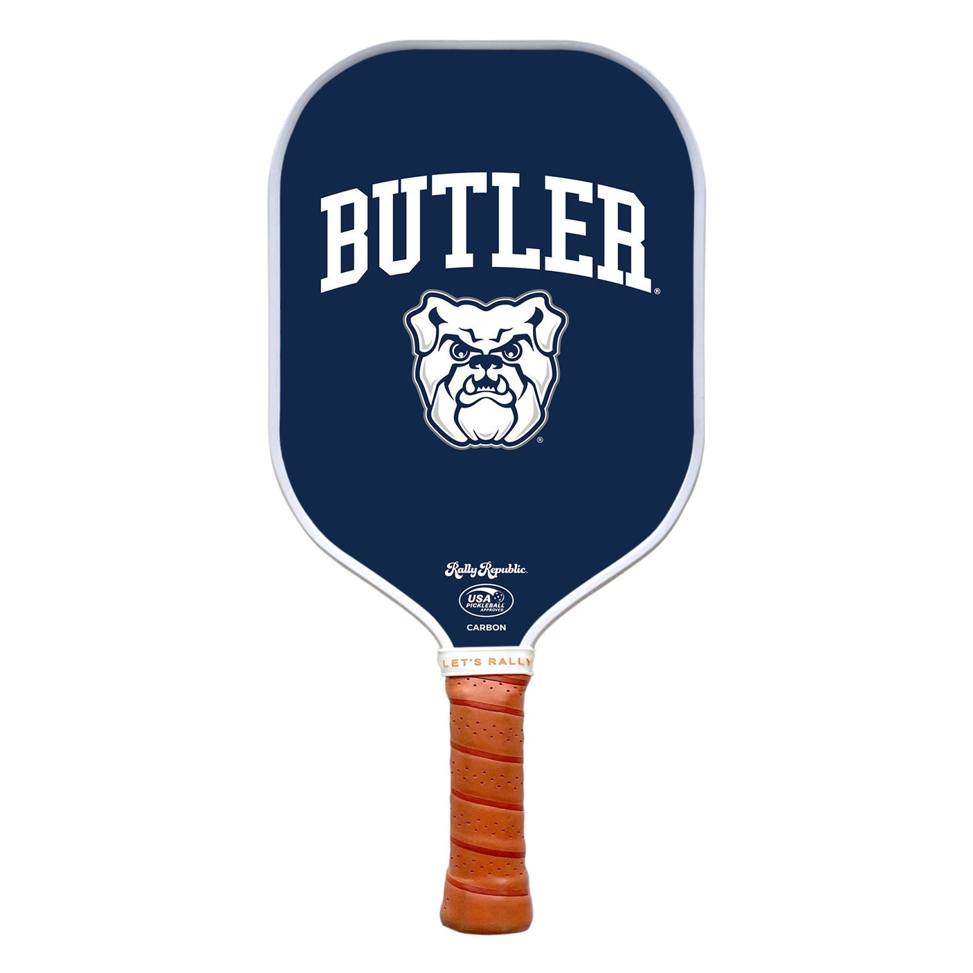 Rally Republic PIckleball Paddle - Butler Bulldogs Midnight Bulldog Head