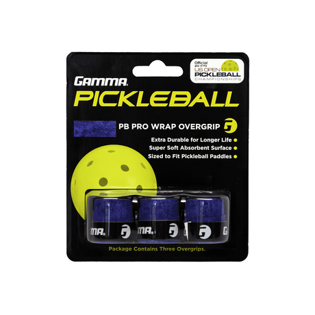 Gamma Sports Pickleball PB Pro Wrap Overgrip - 3 Units