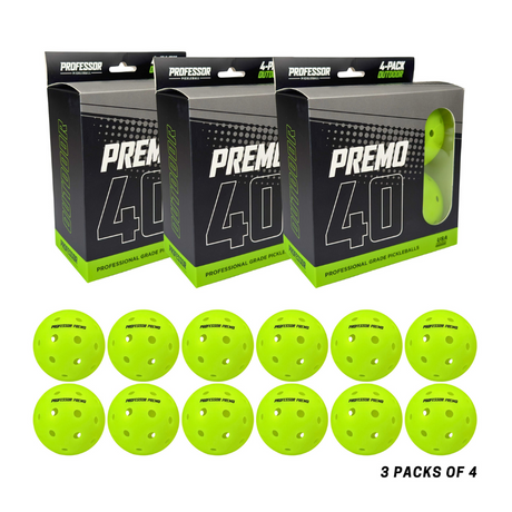 Professor Pickleball Outdoor Balls PREMO40 | Pro-Grade
