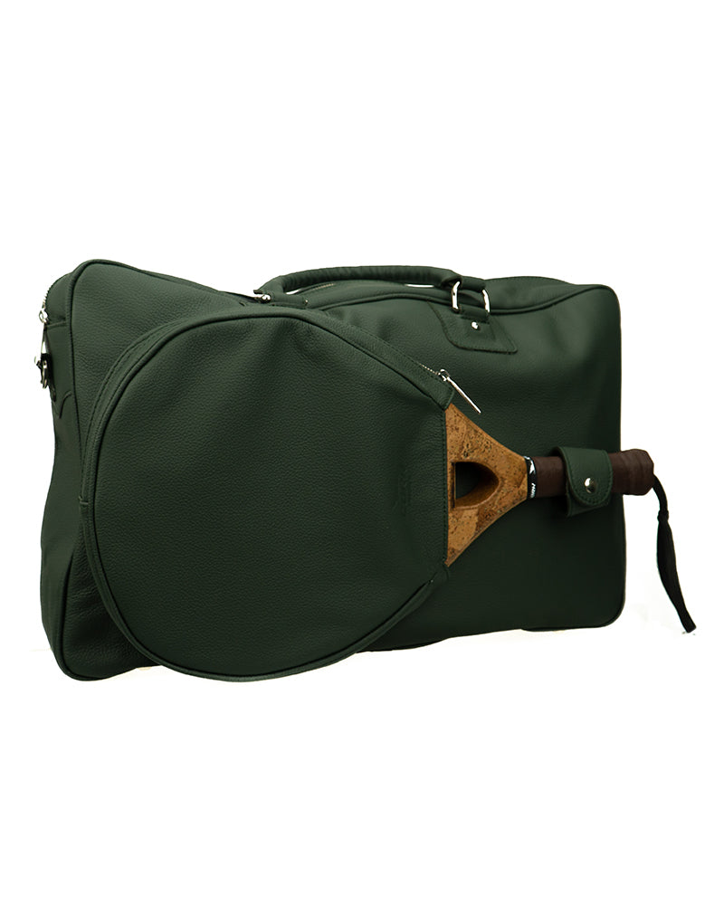 Cork Padel Vintage Leather Handbag Green