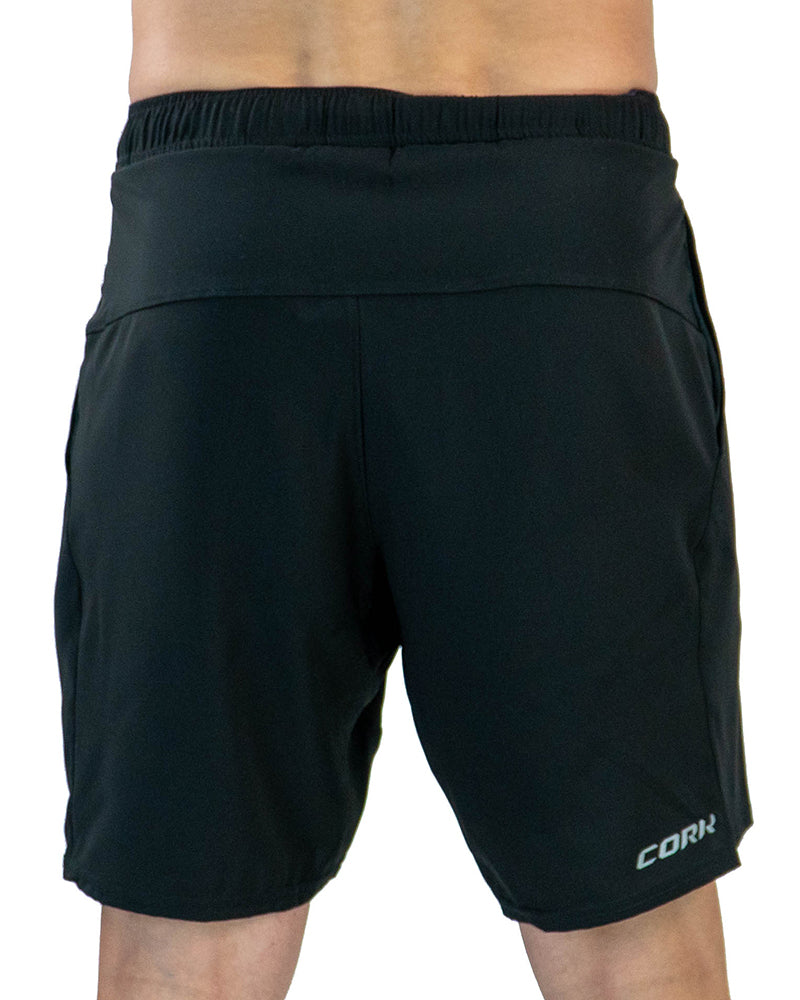 Cork Padel Men's Premium Shorts Black