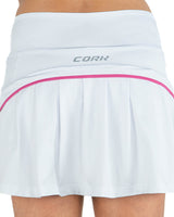 Cork Padel Women's Premium Pleated Skirt White