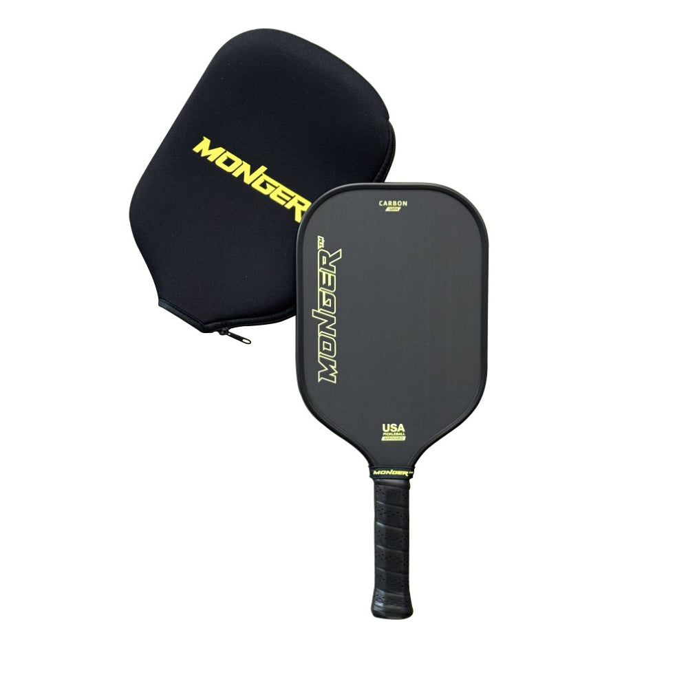 PickleballMonger Pickleball Carbon Power Pro Gen 2 Pickleball Paddle | Gold