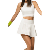 GLDN PNT Performance Flirty Skirt Bright White