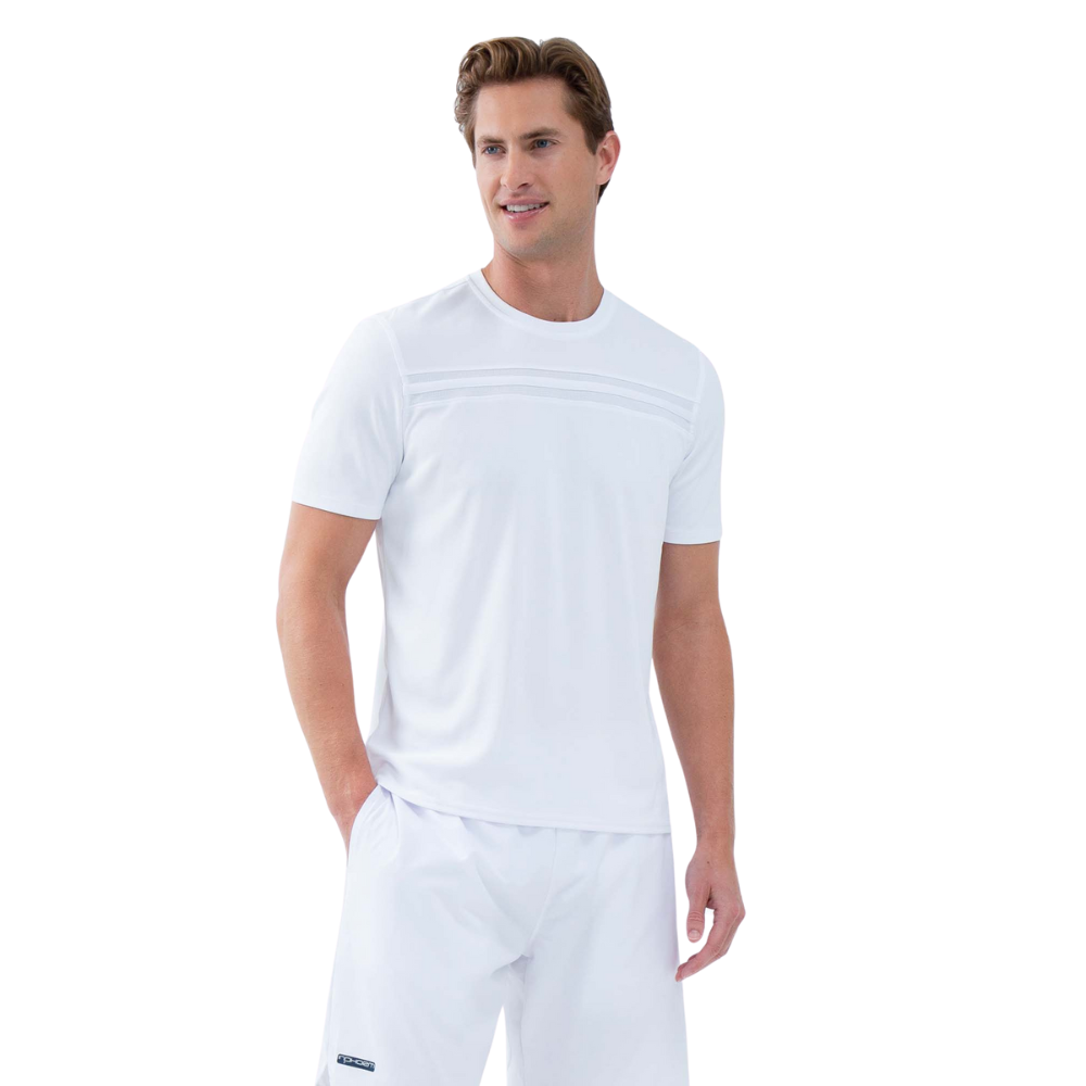 inPhorm NYC Performance Men's Tournament Short Sleeve Crew Neck - White