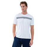 inPhorm NYC Performance Men's Tournament Short Sleeve Crew Neck - White/Midnight