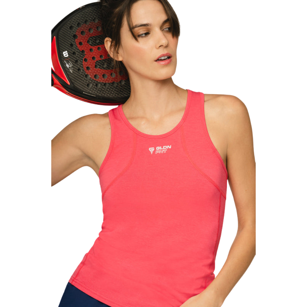 GLDN PNT Performance Racerback Tank Raspberry