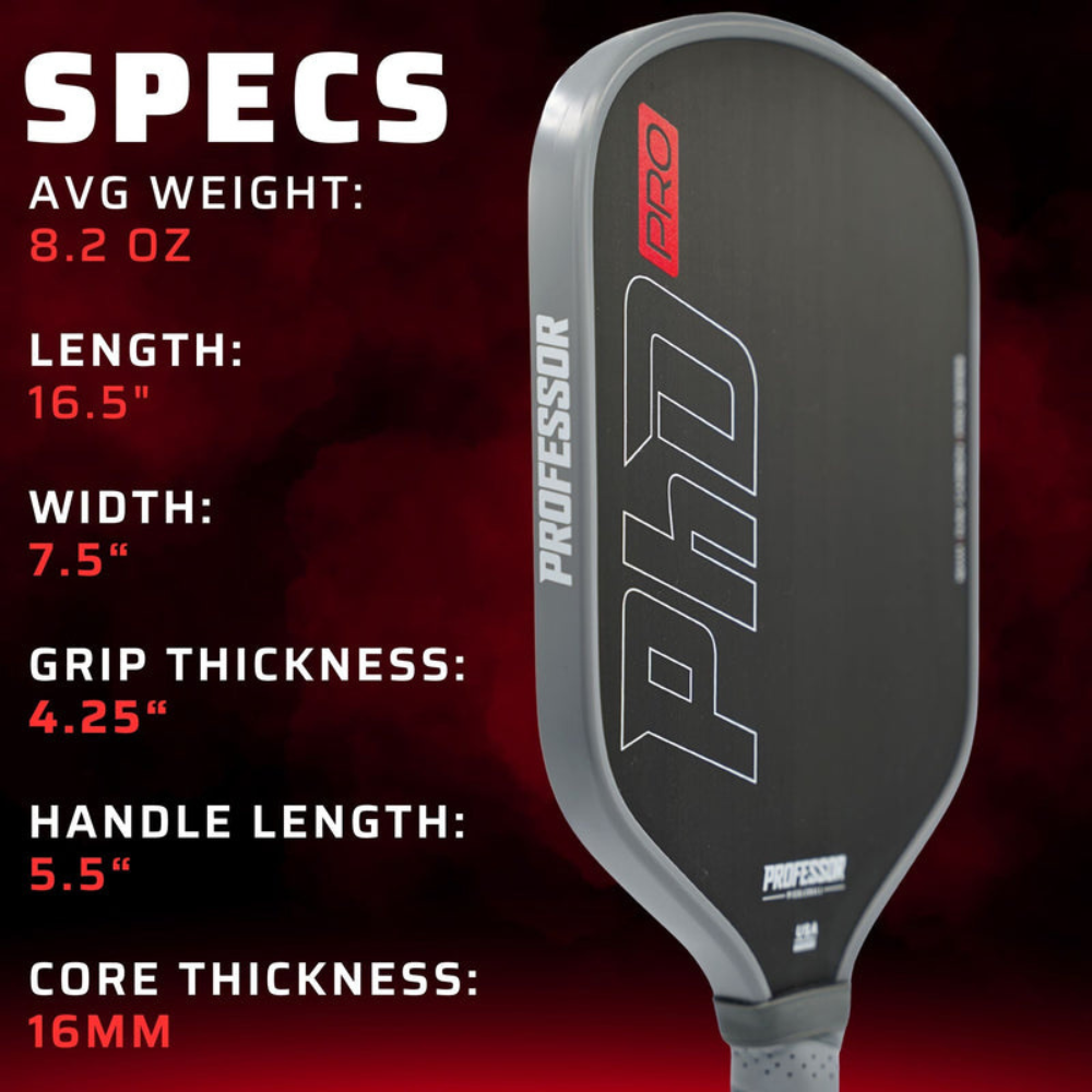 Professor Pickleball Paddle PhD 16mm | VARIOUS BUNDLES