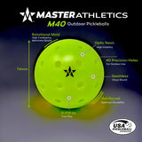 Master Athletics M40 Outdoor Pickleball Ball