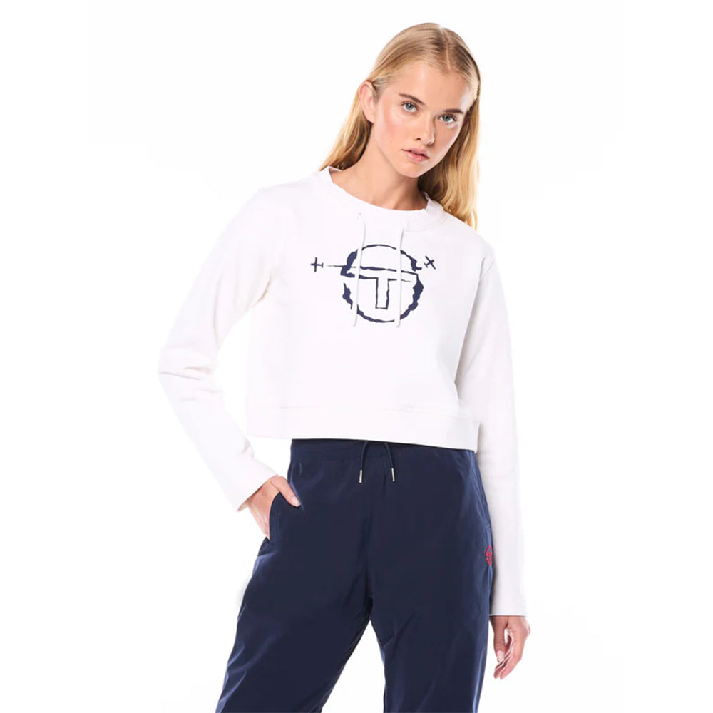 Sergio Tacchini Piano Crewneck | Blanco Brillante
