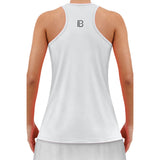 Camiseta de tirantes Bella Racerback blanca de Pickleball
