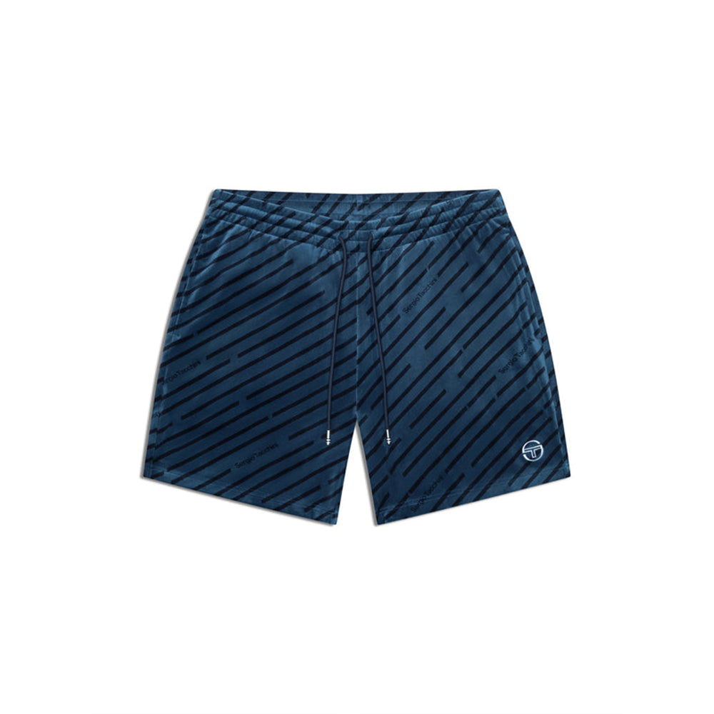 Sergio Tacchini Obliquo Velour Short | Key Largo