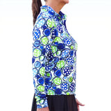 Picckleball Bella Camiseta de manga larga con cremallera de 1/4 Dink 1