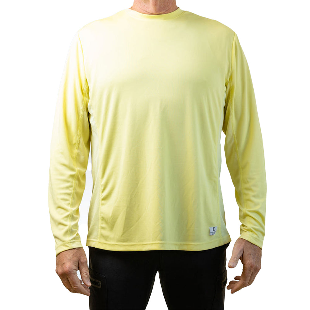 Camiseta de manga larga Picckleball Bella Elfin amarilla para hombre